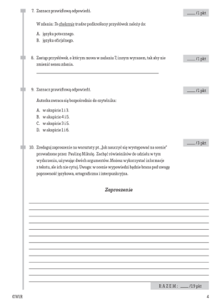 Czytanie ze zrozumieniem. Wybór testów dla klas 7-8. Teksty publicystyczne