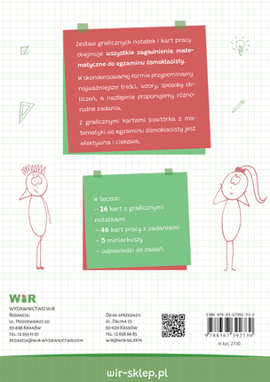Matematyka. Powtórka do egzaminu ósmoklasisty. Graficzne karty pracy