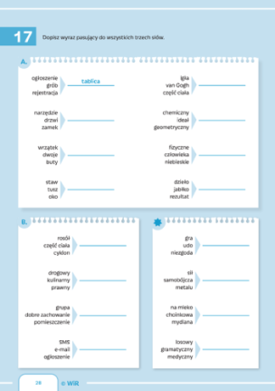 Rozwijające ćwiczenia językowe. Od słowa do słowa. Trening leksykalno-semantyczny dla uczniów w wieku 13-15 lat
