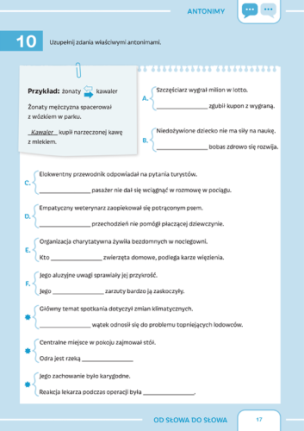 Rozwijające ćwiczenia językowe. Od słowa do słowa. Trening leksykalno-semantyczny dla uczniów w wieku 13-15 lat