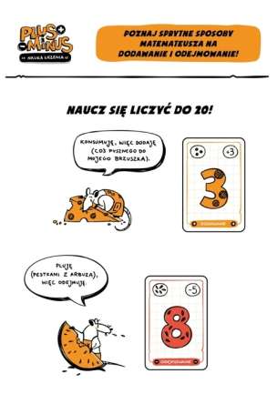 Plus i minus. Nauka liczenia - edukacyjna gra karciana