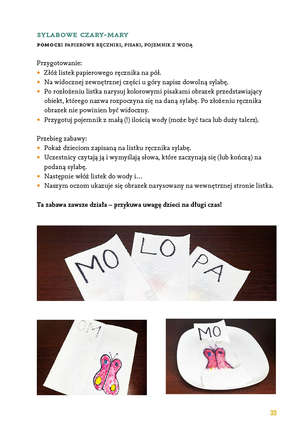 Sylabowe zabawy. Nauka czytania poprzez ruch i zabawę bez kart pracy