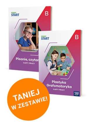 Pewny Start. Poziom E. Karty pracy (Czytanie, pisanie. Plastyka, grafomotoryka) - ZESTAW