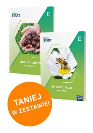 Pewny Start. Poziom E. Karty pracy (Jesień, Zima, Wiosna, Lato) - ZESTAW