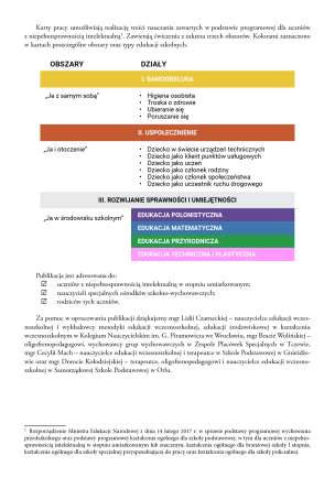 Przyszła wiosna, idzie lato. Karty pracy dla I etapu nauczania uczniów z niepełnosprawnością intelektualną w stopniu umiarkowanym