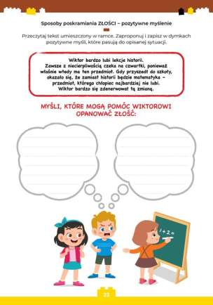 Radzę sobie ze złością Karty pracy dla dzieci i młodzieży z problemami emocjonalnymi oraz ze spektrum autyzmu