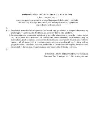 Przyszłość jest w Twoich rękach. Dziennik zajęć grupy przedszkolnej. Zapis dzienny