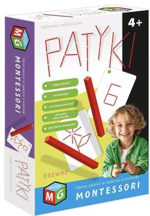 Patyki - zabawka edukacyjna Montessori