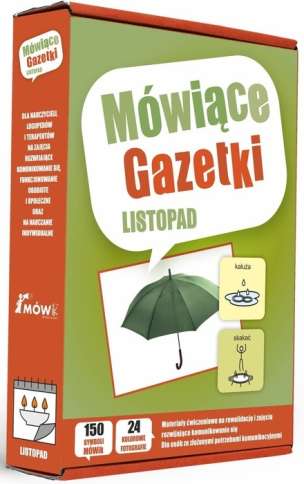 Mówiące Gazetki. Listopad - pomoc dydaktyczna z symbolami MÓWik