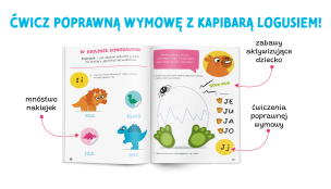 Kapitan Nauka. Bazgraki mówią trudne słowa. Ćwiczenia logopedyczne + 50 naklejek (1)