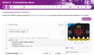 learn:bit Arcade - hybrydowy kurs programowania Python (dla 3 uczniów i nauczyciela)