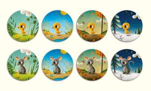 Kurnik 2. Cztery pory roku - gra ćwicząca pamięć