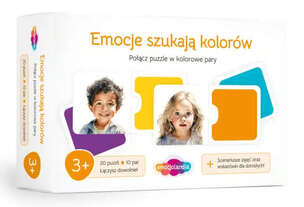 Emocje szukają kolorów - puzzle 2-elementowe