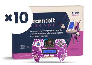 learn:bit Arcade - hybrydowy kurs programowania Python (pakiet klasowy: dla 30 uczniów i 10 nauczycieli)