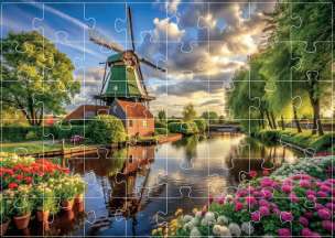 Silver. Puzzle Wiatrak (48 elementów)