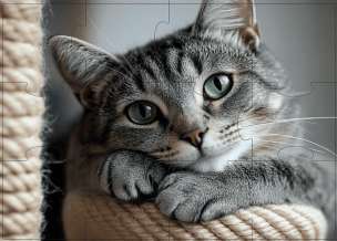 Silver. Puzzle Kot (12 elementów)