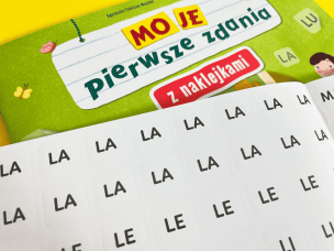Moje pierwsze zdania z naklejkami. Zeszyt 1