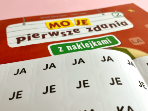 Moje pierwsze zdania z naklejkami. Zeszyt 2