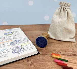 Stempel edukacyjny - model 3D budowy komórki zwierzęcej