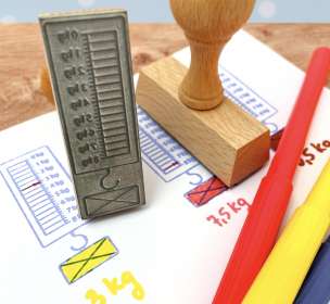 Stempel edukacyjny - Waga (kilogramy)
