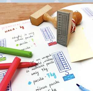 Stempel edukacyjny - Waga (kilogramy)
