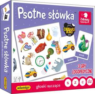 Psotne słówka. Głoski syczące - 3 gry logopedyczne