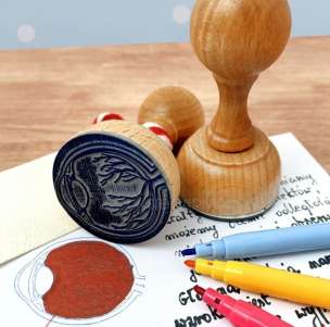 Stempel edukacyjny - przekrój ludzkiego oka