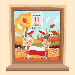 Dekoracje szkolne patriotyczne - 11 listopada Święto Niepodległości XL (20 elementów) (1)