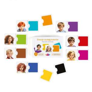 Emocje szukają kolorów - puzzle 2-elementowe