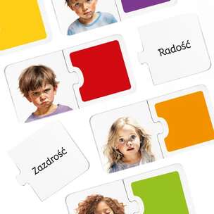 Emocje szukają kolorów - puzzle 2-elementowe