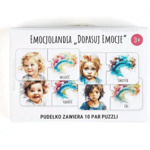 Emocjolandia. Dopasuj Emocje. Puzzle do pary