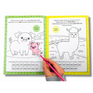 Kapitan Nauka. Kolorowanka sylabowa. Dzikie zwierzęta (1)