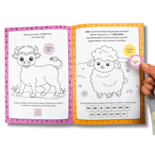 Kapitan Nauka. Kolorowanka sylabowa. Dzikie zwierzęta (1)