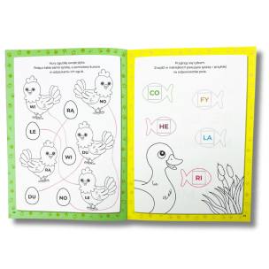 Kapitan Nauka. Kolorowanka sylabowa. Dzikie zwierzęta (1)