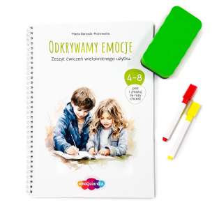 Odkrywamy emocje. Zeszyt ćwiczeń wielokrotnego użytku dla dzieci w wieku 4–8 lat