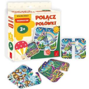 Połącz Połówki. Obserwacyjne - puzzle edukacyjne