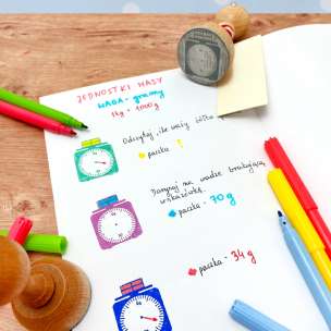 Stempel edukacyjny - Waga (gramy)