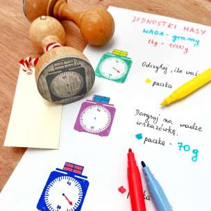 Stempel edukacyjny - Waga (gramy)