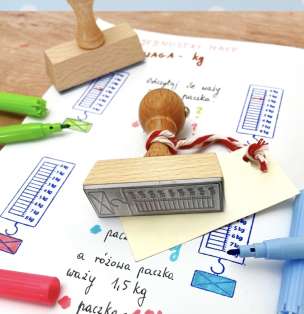 Stempel edukacyjny - Waga (kilogramy)