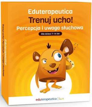 Eduterapeutica Lux Trenuj ucho! Percepcja i uwaga słuchowa dla dzieci 7-14 lat PAKIET (pomoce tradycyjne + pendrive z aplikacją + kod) (1)