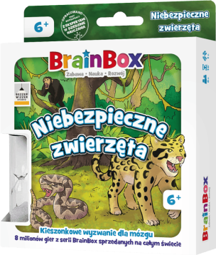 BrainBox. Niebezpieczne zwierzęta - gra na spostrzegawczość i pamięć
