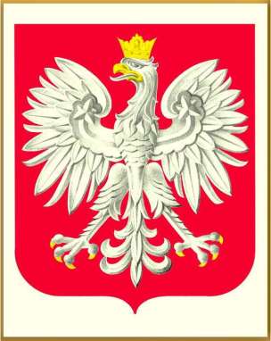Dekoracje ozdoby patriotyczne - Godło Polski (1 element dwustronny, A3) (1)