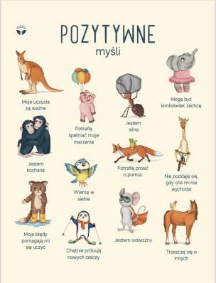 Pozytywne myśli - plakat (30 × 40 cm)