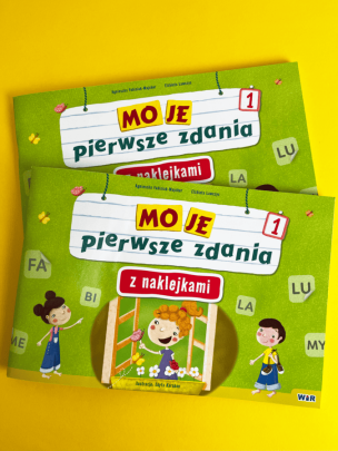 Moje pierwsze zdania z naklejkami. Zeszyt 1