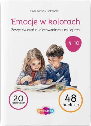 Emocje w kolorach. Zeszyt ćwiczeń z kolorowankami i naklejkami