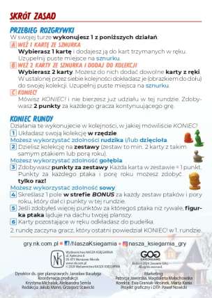 Ptaszki - edukacyjna gra karciana