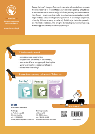 Uwaga. Ćwiczenia na materiale werbalnym