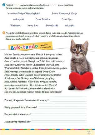 Idę do szkoły. Byk-tanda i zabawy ortograficzne. Klasa 3