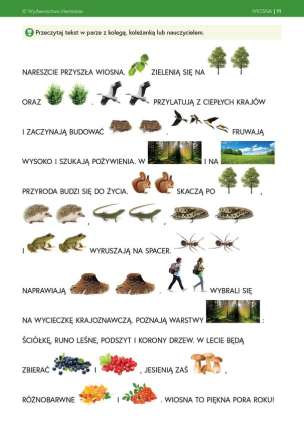Wędrówka przez pory roku. Wiosna. Materiały dla uczniów z niepełnosprawnością intelektualną