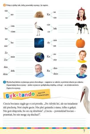 Idę do szkoły. Byk-tanda i zabawy ortograficzne. Klasa 1